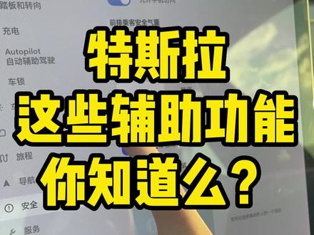 特斯拉的这些辅助功能你知道吗?你们有没有触发过这个安全警报#斯特拉 #特斯拉modely #特斯拉model3 #特斯拉使用小技巧@DOU+小助手@抖音小助手