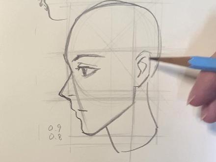 看完就会的侧脸教程 回复 @远香的评论 #手绘 #一学就会的简笔画 #简笔画#掌握柔绘笔