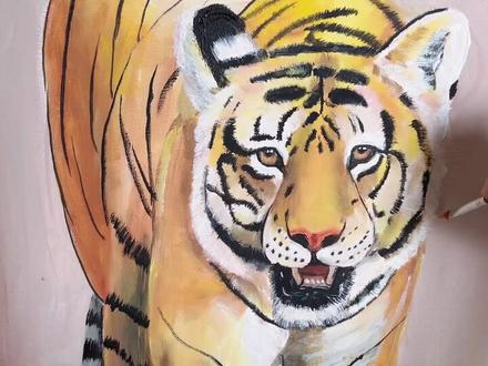 虎年如何用几个圈和几条线画大老虎🐯#乱涂乱画系列