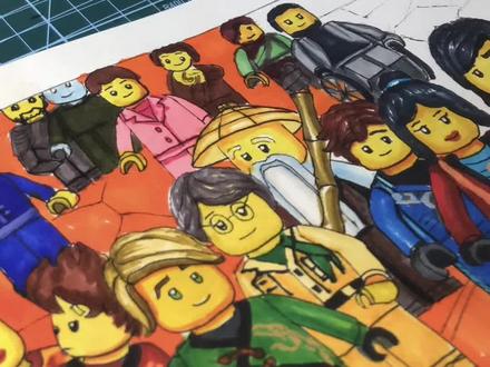 幻影忍部落成员#画画 #幻影忍者 #乐高幻影忍者 #李齐齐齐