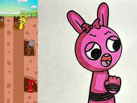 喜欢挖地道的节奏盒子。 #简笔画