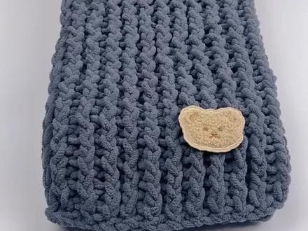 双排小熊围巾神器版教程 #围巾教程 #爱生活爱编织