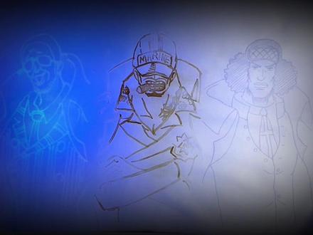 海军三大将属性纸 #画画 #海贼王 #三大将