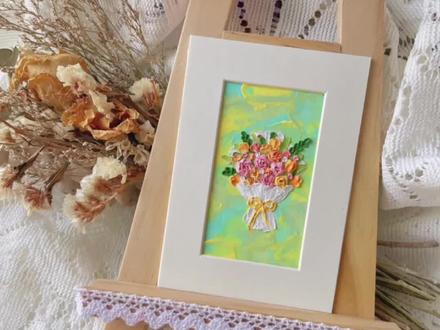 #手工教师节礼物 记忆里,有没有对你影响深刻的老师呢?#油画棒教程 手绘一幅花束💐祝福老师#教师节 快乐!@抖音青少年 @DOU+小助手