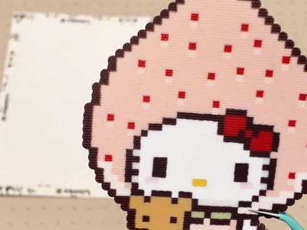 给我两分钟,教你轻松烫出无孔! #拼豆 #拼豆豆 #拼豆教程 #拼豆图纸 #拼豆豆手工