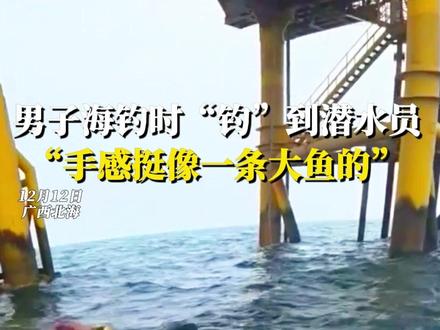 男子海钓时“钓”到潜水员:“手感挺像一条大鱼的”#钓鱼的乐趣只有钓鱼人懂 (中国青年报)