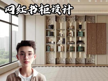 酷家乐--异形书柜建模 #酷家乐教学 #设计案例分享 #工装 #建模 #书柜