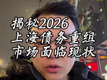 揭秘2026上海债务重组市场当前面临的现状#上海债务重组 #科普金融知识 #债务重组咨询 #债务重组公司合法吗 #债务重组置换