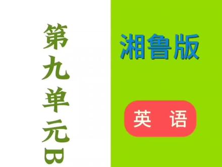 湘鲁版五年级下册第九单元b部分