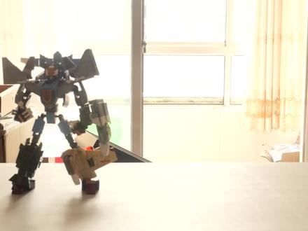 试玩森宝积木套盒,四合一直接变形守卫者机甲 #国产积木