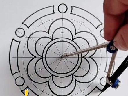 吊顶常用六梅花画法及步骤