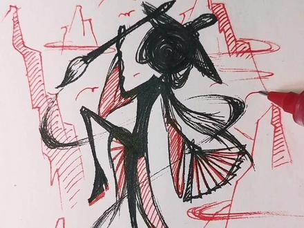 逆锋起笔 最能得势 势来不可止 势去不可遏…