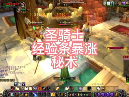 圣骑士经验条暴涨秘术! #魔兽世界怀旧服 #我们比你们多一个世界 #一起玩游戏 #为了部落