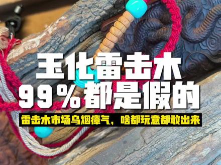 雷击木玉化料,99%都是假的 #雷击木 #手艺匠人 #知识科普 #道家文化