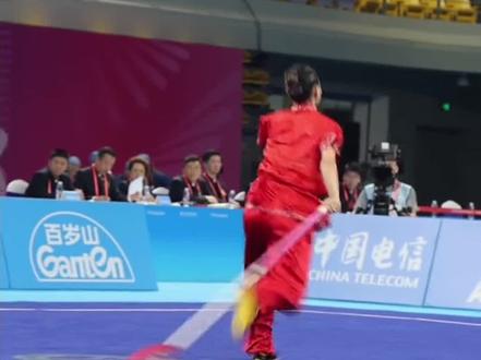 山西姑娘好样的!山西队姚洋武术套路摘金!山西武术时隔20年全运会再摘金!