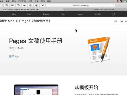 Pages 文稿中的文字处理文稿和页面布局文稿介绍