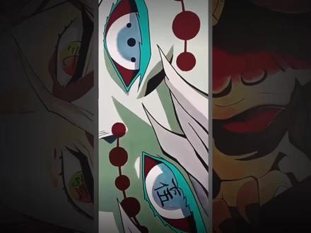 妈见打!我居然在床头画了十二鬼月#画 #墙画 #壁画 #手绘 #鬼灭之刃 #十二鬼月