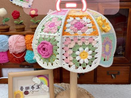 祖母格台灯编织教程(一)#钩针编织教程