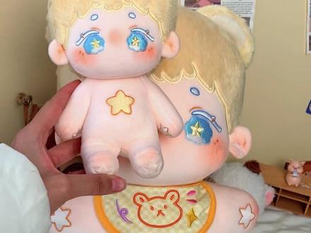 假如你不知道40cm棉花娃娃有多大….#棉花娃娃 #毛绒玩具 #大人也要玩玩具 #这也太可爱了吧 #礼物