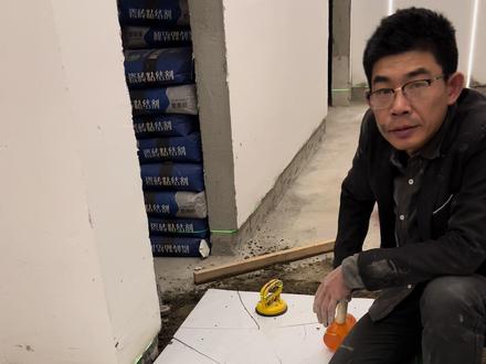 瓷砖铺贴详细流程,一看就会,一做就废,最终还是翻车了#记录装修过程 #自装日记 #瓦工铺贴瓷砖 #第一块瓷砖