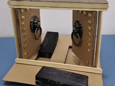 古代地宫大门下面,两块顶门石的工作原理!