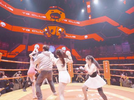 灰衣男 KO拳 #拳击 #美女拳击