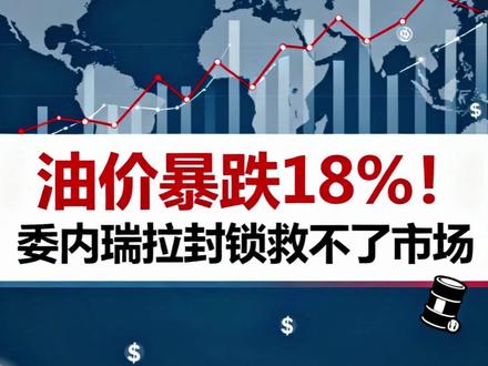 油价暴跌18%!委内瑞拉封锁救不了市场 ##热点#关注我每天分享财经知识 ##干货 #石油