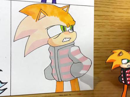 FNF创意手绘:如何画出八个不同版本的索尼克?