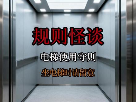 电梯使用准则(规则怪谈) 记得看到最后哦#规则怪谈 #规则类怪谈 #都市传说 #模拟恐怖