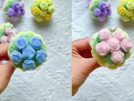 扭扭棒DIY迷你小花束,保姆级教程分享。#手工 #教程 #手工diy #扭扭棒 #挂件