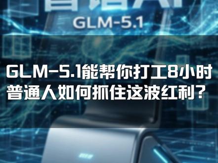 GLM-5.1能帮你打工8小时,普通人如何抓住这波红利? GLM-5.1能帮你打工8小时,普通人如何抓住这波红利?#智谱 #GLM #AI #顷互前沿馆