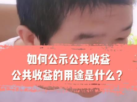 如何公示公共收益,公共收益的用途的用途是什么? #物业 #业委会 #公共收益