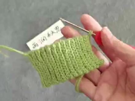 用钩针钩出来的螺纹边,春秋钩衫可以用它