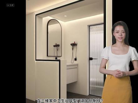 在三维家中卫生间异型门套线如何绘制?
#干湿分离 #卫生间 #卫浴 #卫生间设计#ai数字人 @抖音小助手