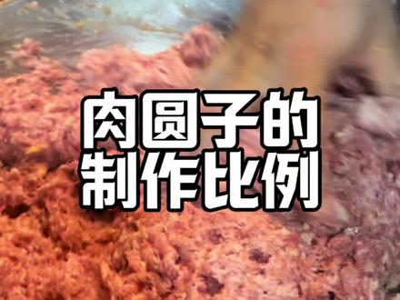火锅店肉圆子的详细制作比例和手法#餐饮