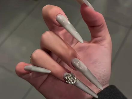 五个小时没白做#美甲分享 #双色渐变法式#美甲