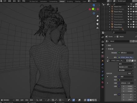 Blender原生布料系统...短视频…布料参数就没细调了,这方面干活的话还是用其他软件吧~ 😂#blender #blender教程