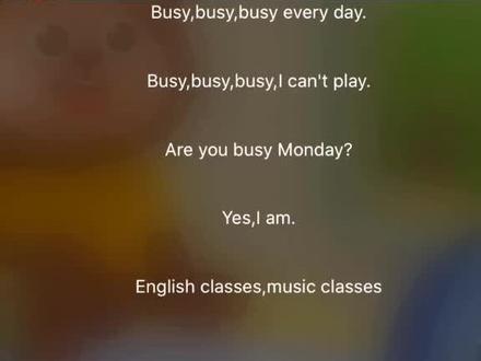 英语儿歌|英语儿歌“Busy,busy,busy”零基础一定要从儿童英语学起#学英语