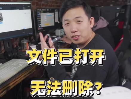 文件已打开 无法删除???