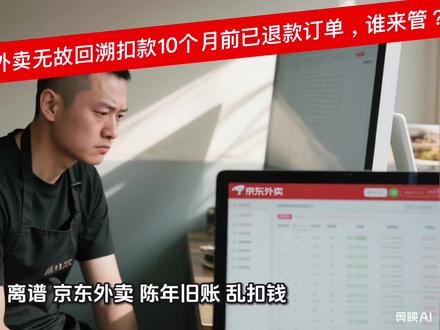 我是京东外卖商家,2025年7月8日订单已全额退款,2026年5月12日平台无故回溯扣款100+元,无通知、无理由、无申诉入口。联系客服拒不解决,明显乱扣费!要求京东外卖立即退款、道歉并整改,还商家公道!#京东外卖 #商家维权#外卖平台霸王条款 #无故扣款