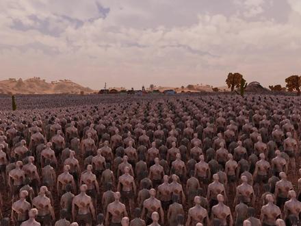 史诗战争模拟器2:百万僵尸围攻小镇,无限子弹加核弹都守不住?