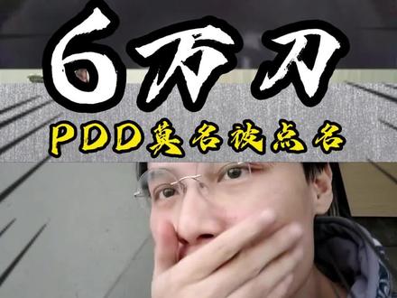 PDD回应:人在家中坐,刀从天上来 #超级小桀pdd后续
#PDD #超级小桀 #六万刀