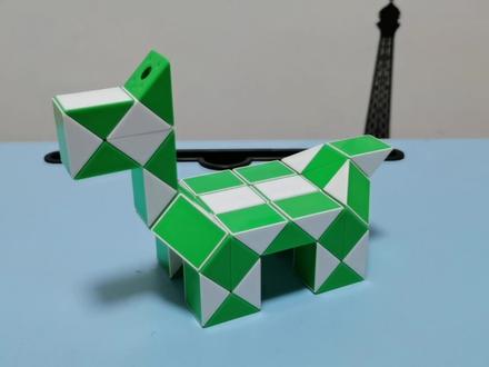 解说48段魔尺变木马椅 #魔尺 #魔尺教程48段 #益智玩具