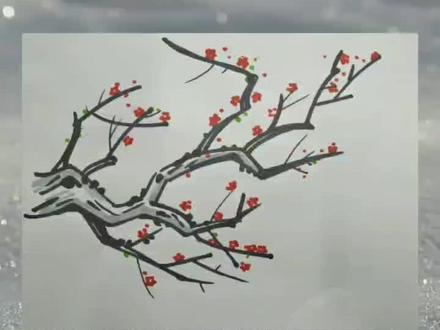 简笔画梅花#简笔画 #画画#简笔画教程 #梅花 #花 #亲子