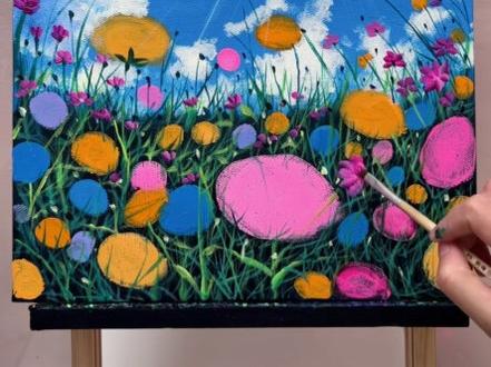 阳光下的格桑花 教程 🌿愿你如格桑花,扎根生活的土壤,在晴日里盛放,在风雨里坚韧,永远拥有向阳而生的力量#把爱画成花 #青年创作者成长计划 #跟着抖音学画画 #零基础学画画 #格桑花