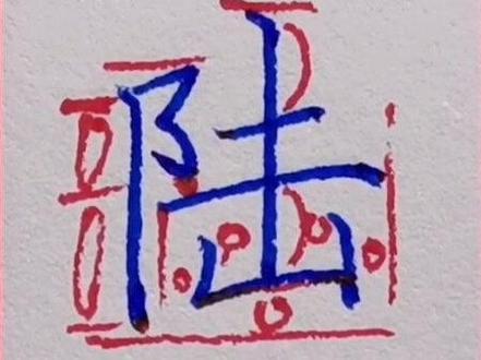 百家姓“陆”字的楷、行、草的写法#百家姓 #陆毅 #陆超 #陆氏家族 #楷书#行书#草书#规范字#写字