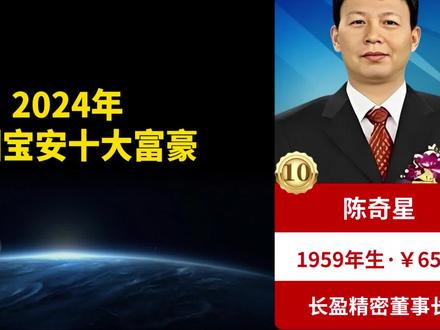 2024年深圳宝安十大富豪 #富豪榜 #富豪 #宝安区