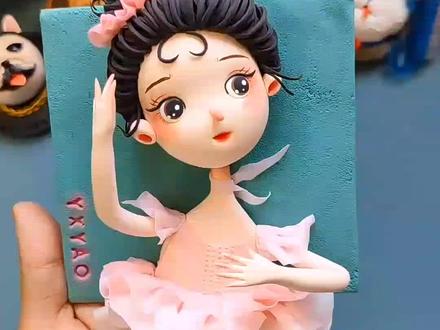 穿蓬蓬裙跳舞的女孩教程超详细#喜欢就关注我吧 #原创 #可爱 #礼物 #粘土教程 #手工diy #喜欢的点个赞