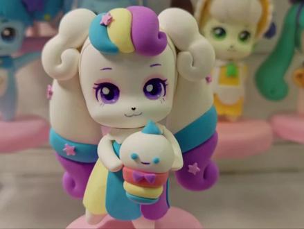 奇妙萌可-软糖萌可 超轻粘土手办教程 #超轻粘土手工 #粘土教程 #萌可精灵 #动画片儿童视频3-6岁 #粘土手办