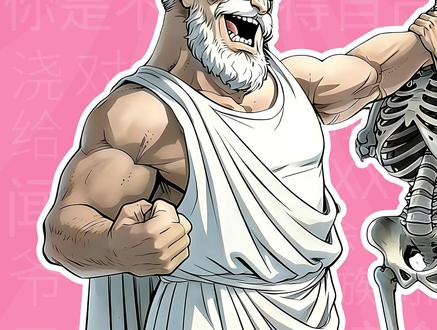 苏格拉底与骷髅是什么梗?【梗学堂】 #小剧场 #苏格拉底与骷髅 苏格拉底 #Al整活 原创 梗 #外网梗 梗图 骷髅 搞笑 #魔幻花城